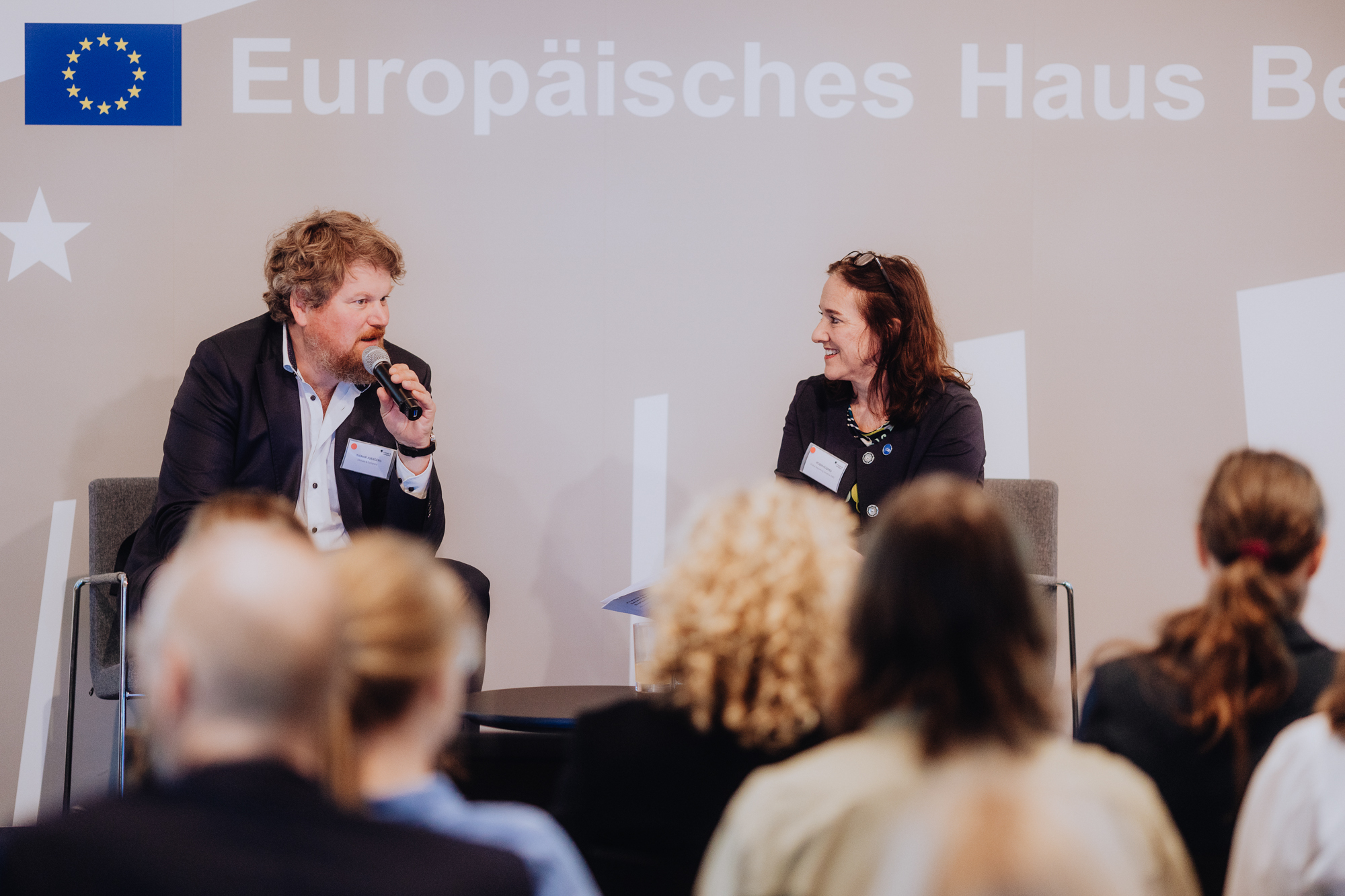 Ingmar Juergens and Robin Hodess at Proof of Progress event in Berlin